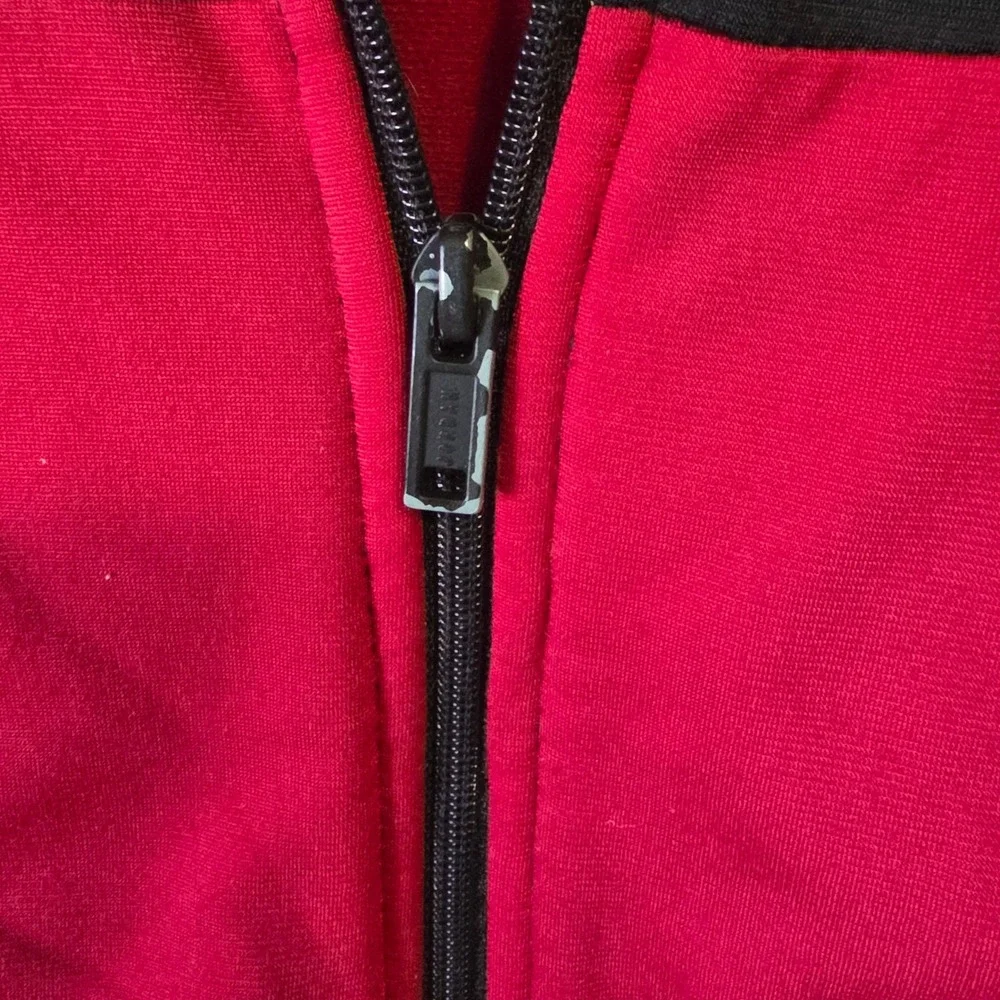 Jordan Kids Track Jacket Black Red Jumpman Full Zip Athletic Coat Size 4 XS